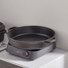 Cast Iron Cookware Frying Pan Grill Baking Pot Skillet Pizza Pan Deep 23-35cm