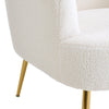 Modern Accent Chair Teddy Fleece Upholstered Leisure Armchair Single Sofa Chair