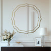 Luxury Accent Wall Art Mirror 80cm Large Decor Mirror with Gold Beveled Frame UK