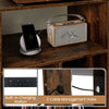 Record Player Stand Turntable Stand with Charging Station-Coffee