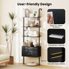Modern Open Display Shelf Storage Organizer-Black