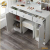 NEW Dressing Table Makeup Desk With Mirror 10 LED Lights And Stool Vanity Table