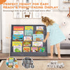 Kids Bookshelf 5-Tier Wooden Toddler Book Shelf Stand w/ Deep Compartments