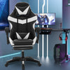 Massage Gaming Chair Leather Racing Office Executive Recliner with Leg Rest Home