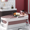 Folding Bathtub Collapsible Adult Bath Tub Warm Spa Household Soaking Barrel