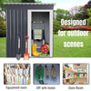 5 x 3ft Metal Garden Shed Outdoor Tool Storage Organizer Small House Organizer