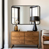 Wall Mounted Framed Mirror Vanity Makeup Bedroom Glass Dressing Mirror Shaped