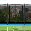Outdoor Trampoline Kids Adults 8 FT x 14 FT Rectangular Trampoline w/inside net