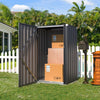 Small Garden Storage Shed Outdoor Metal Tool Box Cupboard Cabinet Lockable