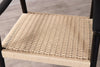 RATTAN SEAT WOODEN FRAME SCANDINAVIAN STYLE DINING CHAIR