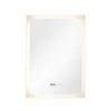 3 LED Colour Bathroom Mirror With Touch Switch Clock Demister 500x700 mm