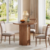 31.5" Round Dining Table for 2 Small Circle Kitchen Dinner Table for Living Room