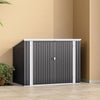 Lockable Metal Garden Wheelie Bin Storage Cabinet Bicycle Bike Shed Storage Tool