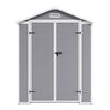 6x4.4 ft Large Garden Storage Shed Plastic Shed House Cabin With Window Lockable