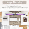 Electric Standing Desk Sit to Stand Table Height Adjustable Computer Workstation
