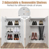 Shoe Cabinet Freestanding Shoe Rack Storage Organizer with Adjustable Shelves