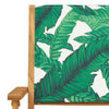 Folding Garden Chairs 8 pcs Green Fabric and Solid Wood T8D2