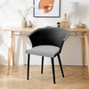 Set of 4 Pieces Upholstered Plastic Dining Chairs Kitchen Office Armchair Seat
