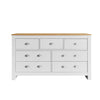 Chest of Drawers with 7 Drawers Wooden Frame for Bedroom, Living Room, Hallway