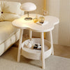 Flower Shape Bedside Table Small Side Table Shelf Bedroom Storage Furniture UK