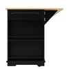 Kitchen Island on Wheels Rolling Kitchen Storage Trolley with Extendable Worktop