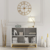 Modern Sideboard I 100cm I White I Fluted Fronts I Gold Legs I Storage Cabinet