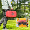Folding Charcoal Barbecue Grill, BBQ for Camping, Red