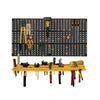 Wall Tool Storage Kit Utility Organization Set 2 Packs Pegboard Panels
