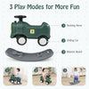 3-in-1 Toddlers Rocking Horse & Scooter Balance Bike Ride On Rocking Toy w/Wheel