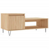 Coffee Table in Sonoma Oak - Engineered Wood Table with Metal Legs and J2K9