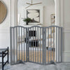 3 Panels Folding Pet Gate Baby Safety Fence Dog Play Pen Barrier w/Support Feet