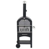 Charcoal Fired Outdoor Pizza Oven with Fireclay Stone Garden Cooker