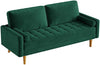 Modern Vesgantti 2 3 Seater Sofa 176cm with 2 Bolster Pillows & Wooden Legs New