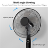 16 INCH ELECTRIC PEDESTAL FAN FLOOR STANDING OSCILLATING 4 SPEED COOLING UK