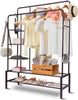 Heavy Duty Clothes Rail 120Kg Load Sturdy Clothes Rack with Shelfs & Shoe Rack