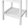 White Bedside Table Wooden Nightstand Cabinet Storage Unit with Shelf & Drawer