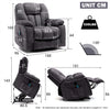 Electric Power Lift Recliner Chair Massage Single Sofa Lounge w/ Remote Control