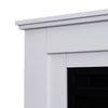 30" Electric LED Flame Fireplace Inset Fire Surround Suite with Mantelpiece Deco