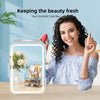 8L Mini Fridge with LED Mirror Portable Cooler Warmer Table Top Bedroom Makeup