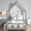 Bedroom Kids Bed Frame Children Single Sleeper Children Treehouse Bed Frame New