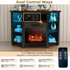 Fireplace TV Stand for TVs up to 50 Inches Electric Fireplace Insert LED Lights
