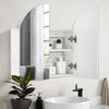 Bathroom Mirror Cabinet Multiple-Layer Height Adjustable Shelf cupboard Storage