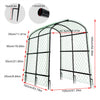 Garden Cucumber Trellis U-Shape Climbing Plant Support Stand with Nylon Netting