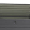 METAL OUTDOOR STORAGE BOX LARGE 350L PATIO GARDEN DECK CONTAINER LOCKABLE LID