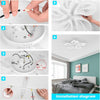 Modern Chandelier LED Lamp White Frame Ceiling Light Living Room Pendant Lights