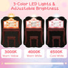 2 in 1 Kids Vanity Table and Stool Set Makeup Dressing Table LED Lighted Mirror