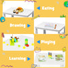3 Piece Kids Table and Chair Set Toddler Activity Desk and Chairs Kids Furniture