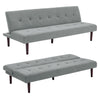 Fabric Sofa Bed Recliner Chair Sleeper Sofa Bed 3 Seater Couch Settee Buttoned