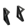 2pcs Industrial K-Shape Metal Table Legs for Dining Table/Desk/Hall/Garden Table