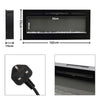 40'' Electric LED Fireplace Wall Inset/Wall Mount Heater Digital 9 Colours Flame